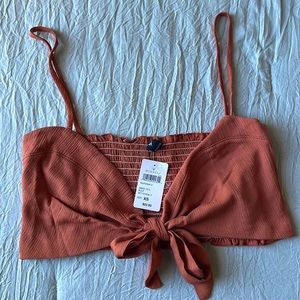 Windsor rust crop top nwt Xs bralette